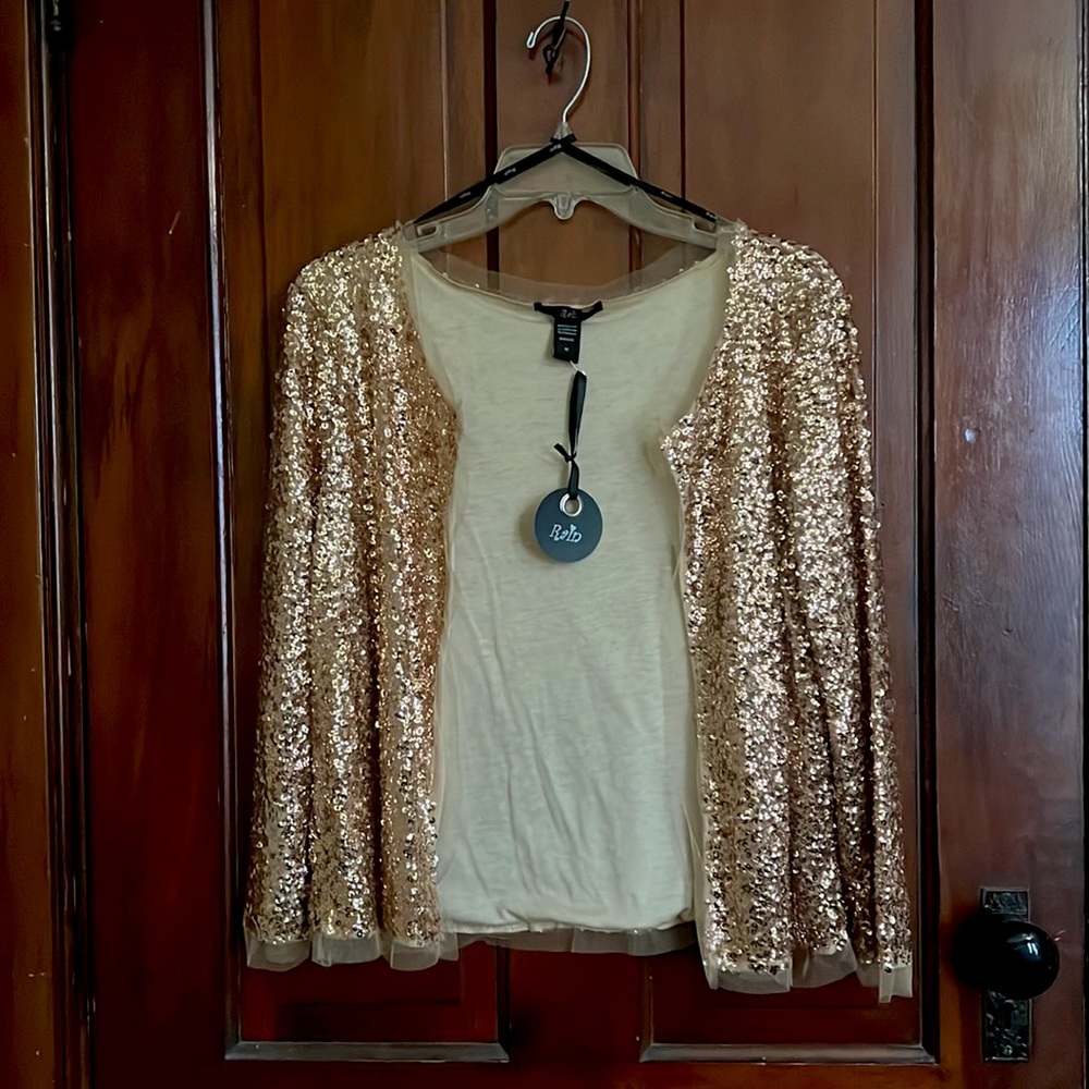 Women’s Medium Gold Sequin Jacket